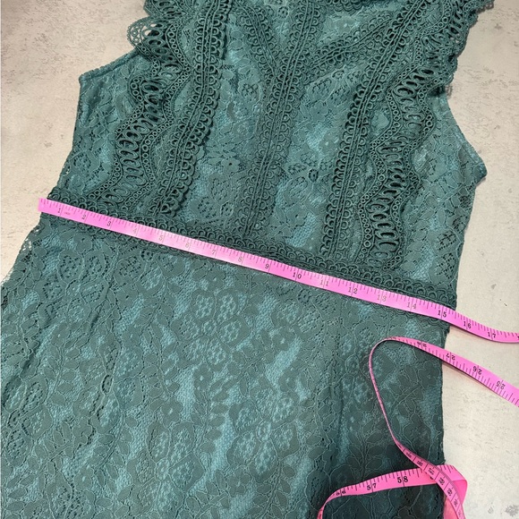Lulus My Sweetheart Dark Teal Green Lace Mini Dress - Picture 6 of 9